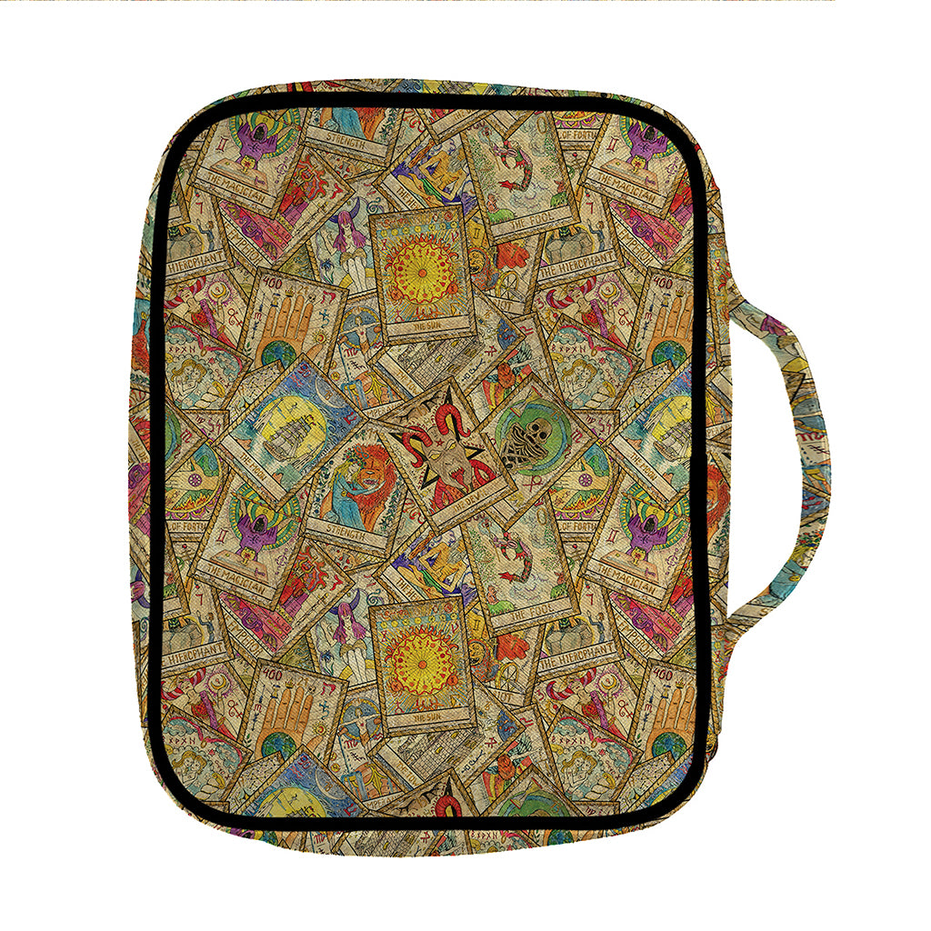 Vintage Wicca Tarot Card Print Front Pocket Bible Bag