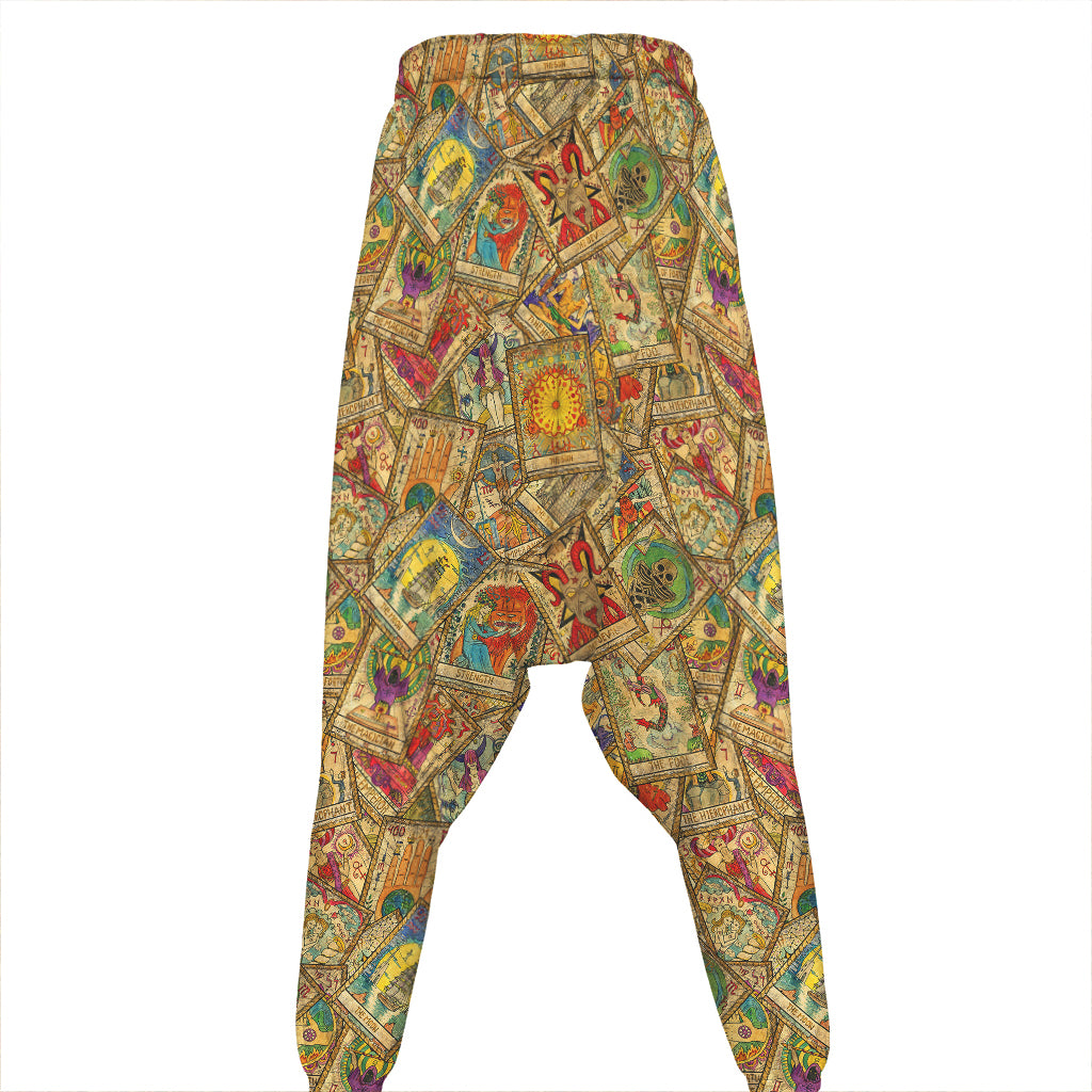 Vintage Wicca Tarot Card Print Hammer Pants