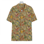 Vintage Wicca Tarot Card Print Hawaiian Shirt