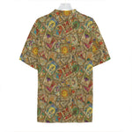 Vintage Wicca Tarot Card Print Hawaiian Shirt