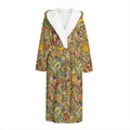 Vintage Wicca Tarot Card Print Hooded Bathrobe