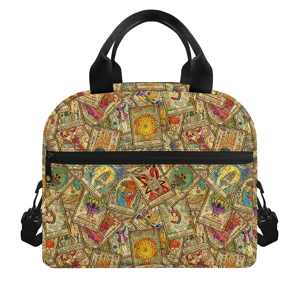 Vintage Wicca Tarot Card Print Insulated Lunch Bag