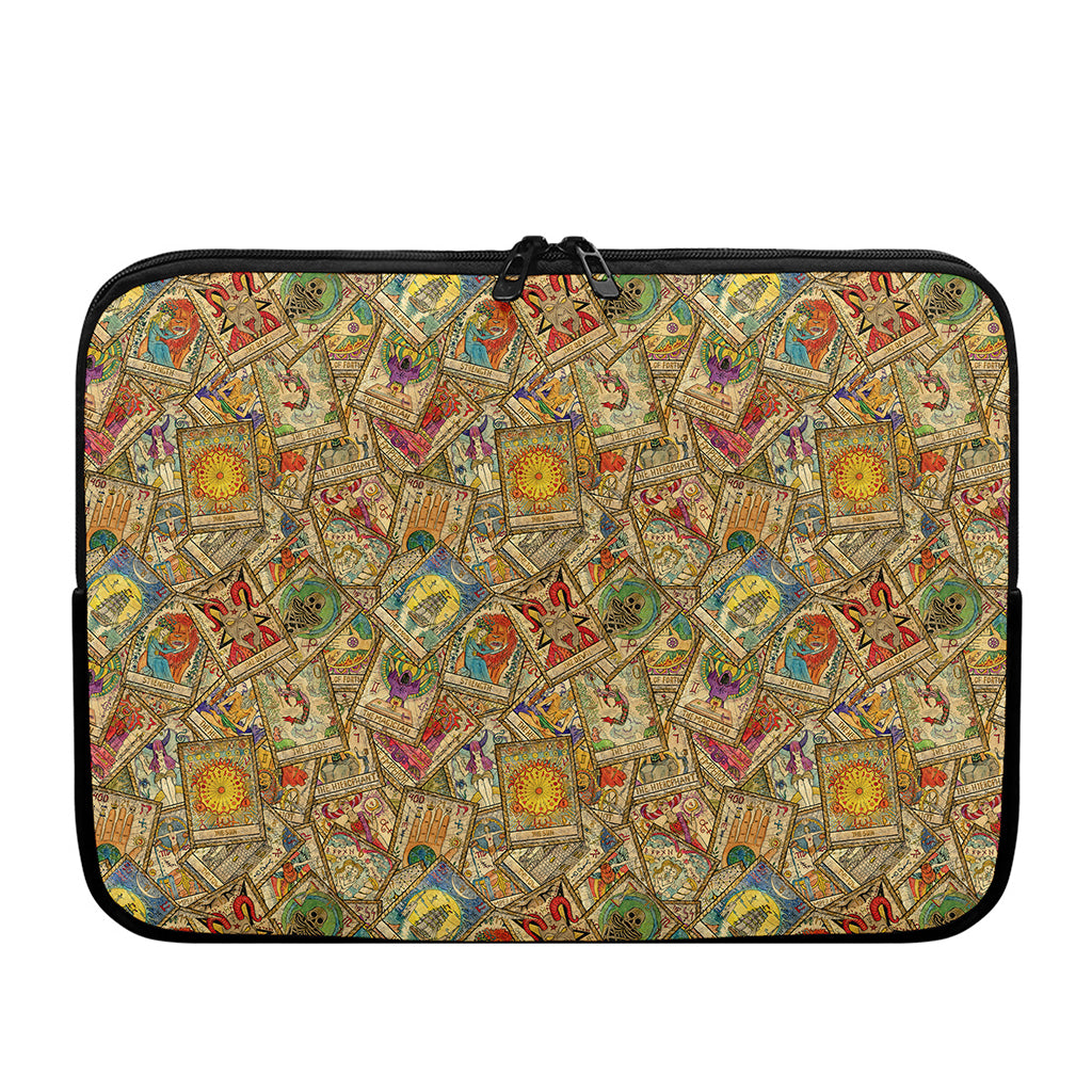 Vintage Wicca Tarot Card Print Laptop Sleeve
