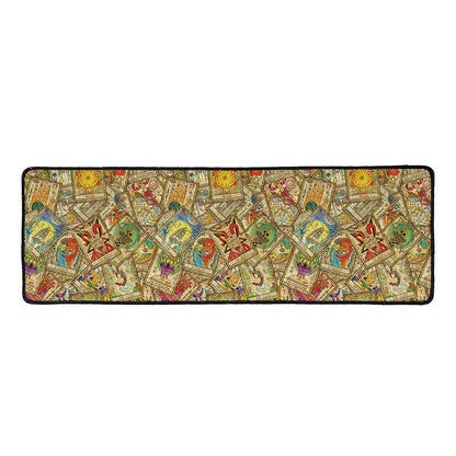 Vintage Wicca Tarot Card Print Long Kitchen Mat