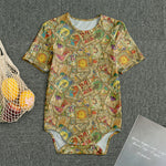 Vintage Wicca Tarot Card Print Men's Bodysuit