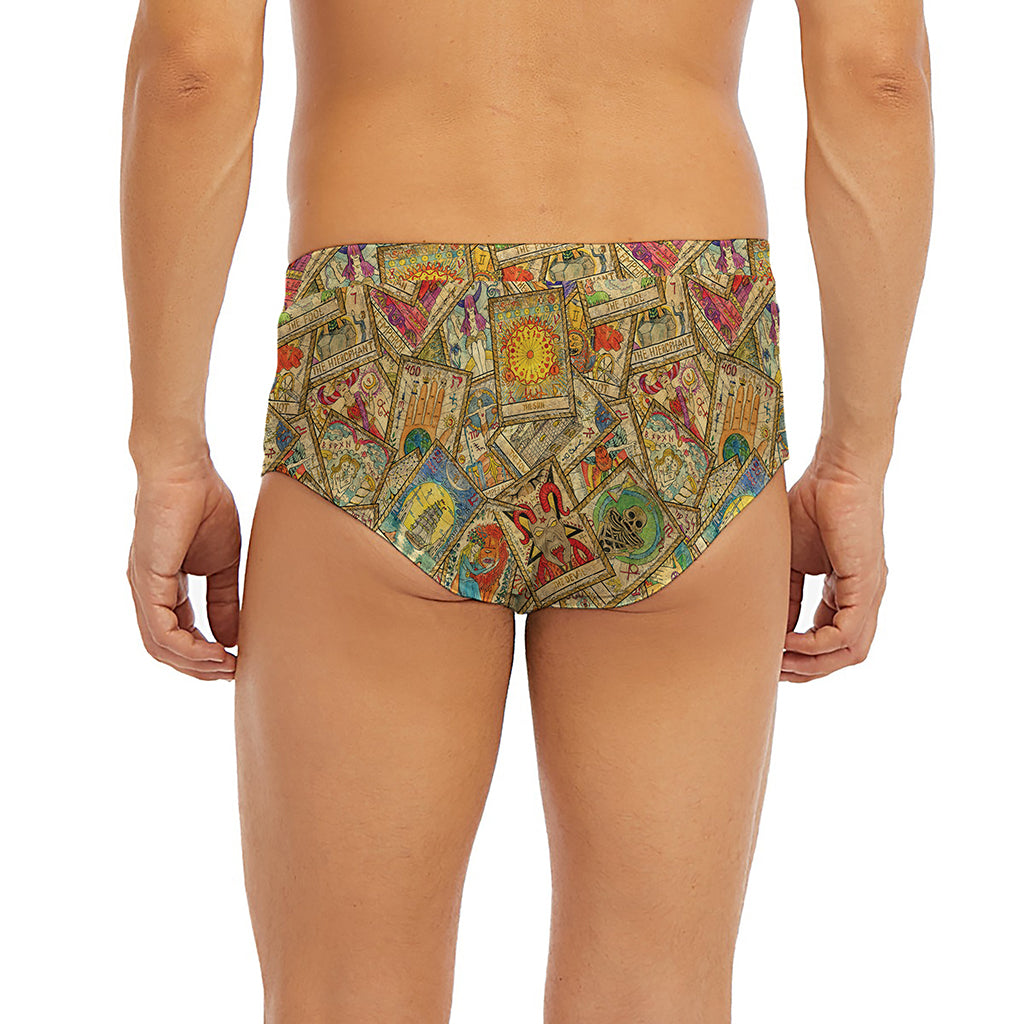 Vintage Wicca Tarot Card Print Men's Briefs