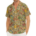 Vintage Wicca Tarot Card Print Men's Deep V-Neck Shirt