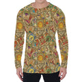 Vintage Wicca Tarot Card Print Men's Long Sleeve T-Shirt