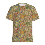 Vintage Wicca Tarot Card Print Men's Sports T-Shirt
