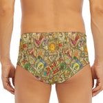 Vintage Wicca Tarot Card Print Men's Triangle Swim Briefs
