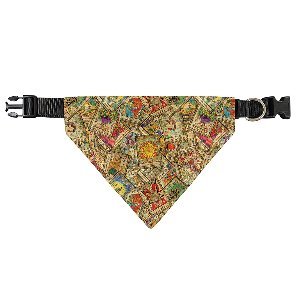 Vintage Wicca Tarot Card Print Over The Collar Dog Bandana