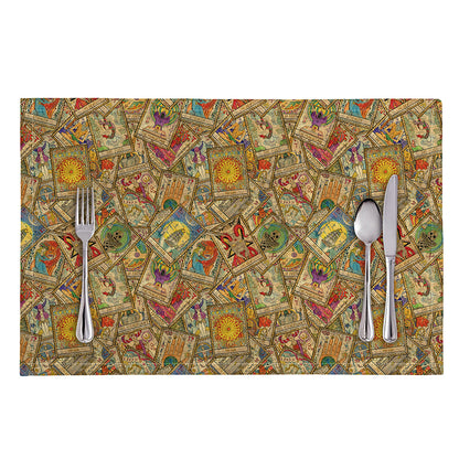 Vintage Wicca Tarot Card Print Placemat