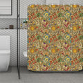 Vintage Wicca Tarot Card Print Polyester Shower Curtain