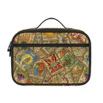 Vintage Wicca Tarot Card Print Portable Lunch Bag