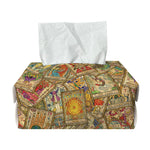 Vintage Wicca Tarot Card Print Rectangle Tissue Box Cover