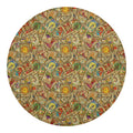 Vintage Wicca Tarot Card Print Round Blanket