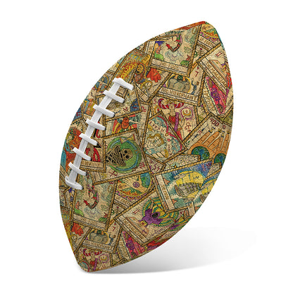 Vintage Wicca Tarot Card Print Rugby Ball
