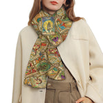 Vintage Wicca Tarot Card Print Scarf
