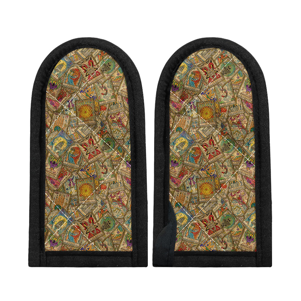 Vintage Wicca Tarot Card Print Skillet Handle Cover