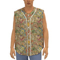 Vintage Wicca Tarot Card Print Sleeveless Baseball Jersey