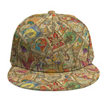 Vintage Wicca Tarot Card Print Snapback Cap