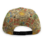 Vintage Wicca Tarot Card Print Snapback Cap