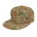 Vintage Wicca Tarot Card Print Snapback Cap
