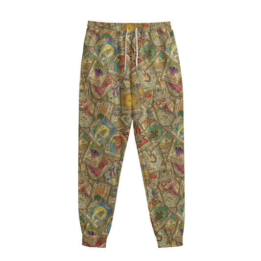 Vintage Wicca Tarot Card Print Sweatpants