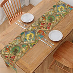 Vintage Wicca Tarot Card Print Table Runner