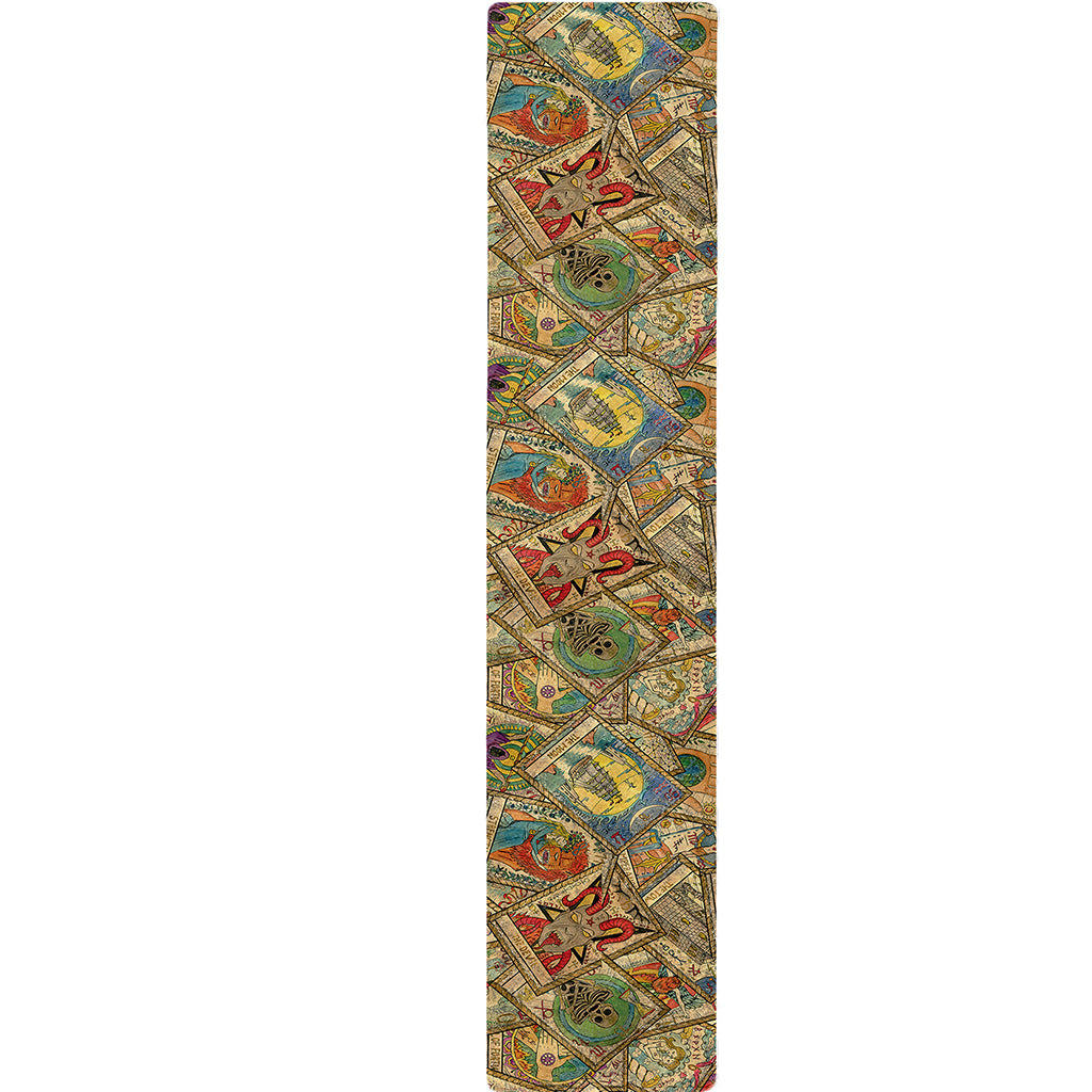 Vintage Wicca Tarot Card Print Table Runner
