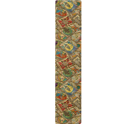 Vintage Wicca Tarot Card Print Table Runner