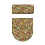 Vintage Wicca Tarot Card Print Toilet Lid And Tank Cover Set