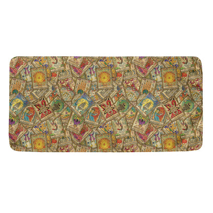 Vintage Wicca Tarot Card Print Towel