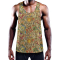 Vintage Wicca Tarot Card Print Men's Workout Tank Top