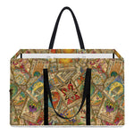 Vintage Wicca Tarot Card Print Utility Tote Bag