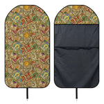 Vintage Wicca Tarot Card Print Waterproof Car Seat Cover