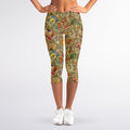 Vintage Wicca Tarot Card Print Women's Capri Leggings