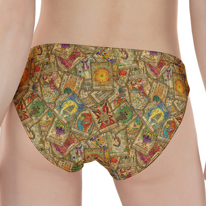 Vintage Wicca Tarot Card Print Women's Panties