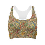 Vintage Wicca Tarot Card Print Women's Sports Bra