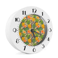 Vintage Zebra Pineapple Pattern Print Alarm Clock