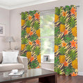 Vintage Zebra Pineapple Pattern Print Dimout Grommet Curtains
