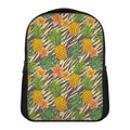 Vintage Zebra Pineapple Pattern Print Casual Backpack