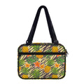Vintage Zebra Pineapple Pattern Print Double Strap Bible Bag