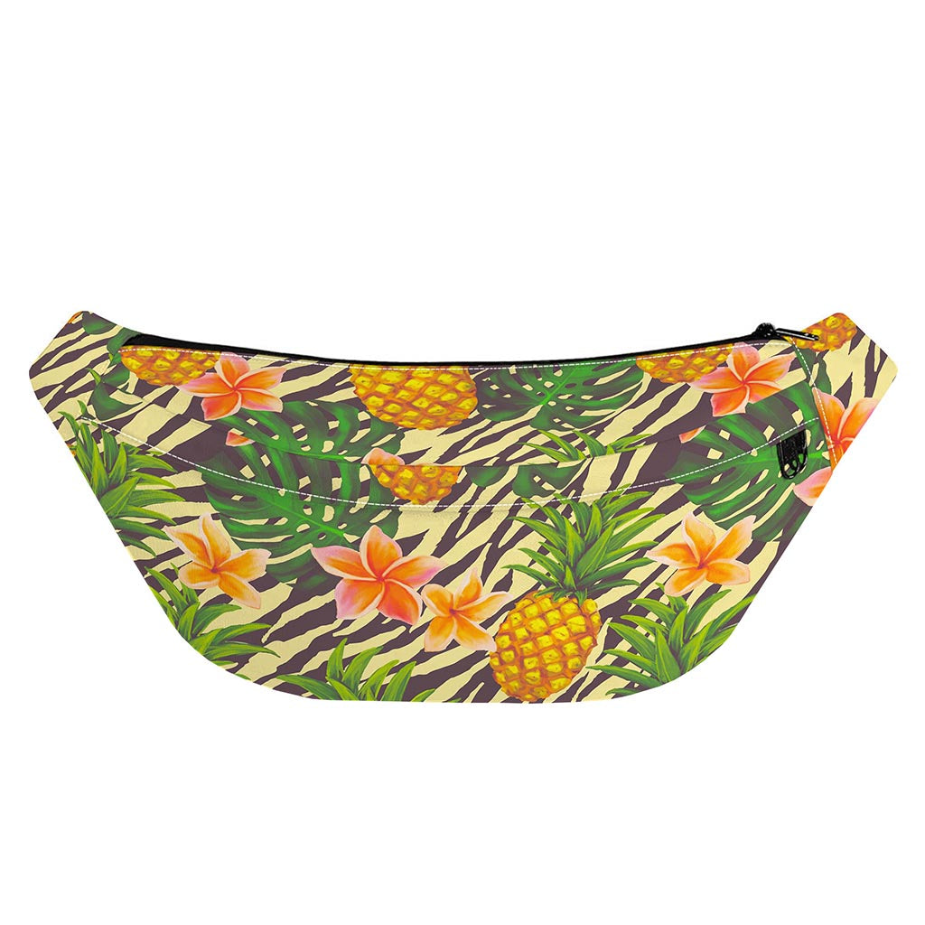 Vintage Zebra Pineapple Pattern Print Fanny Pack