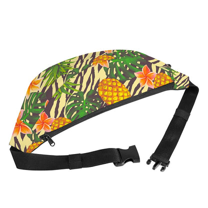 Vintage Zebra Pineapple Pattern Print Fanny Pack
