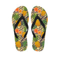 Vintage Zebra Pineapple Pattern Print Flip Flops