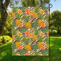 Vintage Zebra Pineapple Pattern Print Garden Flag