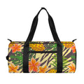 Vintage Zebra Pineapple Pattern Print Gym Bag