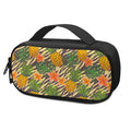 Vintage Zebra Pineapple Pattern Print Portable Cooler Travel Case