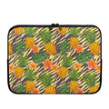 Vintage Zebra Pineapple Pattern Print Laptop Sleeve